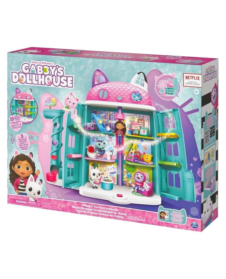 70742 Gabbys Dollhouse Festival Evi Eğlenceli Müzikli Oyun Seti 63 cm -Spinmaster