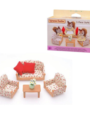 4464 Sylvanian Families, 3 Parça Koltuk Seti , +3 yaş, figürler ayrı satılır. - 1 Adet
