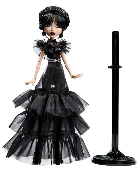 HXJ03 Monster High Wednesday Balo Elbiseli Bebek