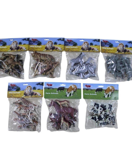 SH-P9901-07A 7 ASRTİ 7PCS 9İNC ASLAN-İNEK-ZÜRAFA-FİL-AT-ZEBRA(Belirtilen fiyat, tekli satış için adet fiyatıdır.)