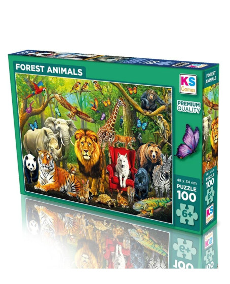31504 FOREST ANIMALS 100 PARÇA PUZZLE