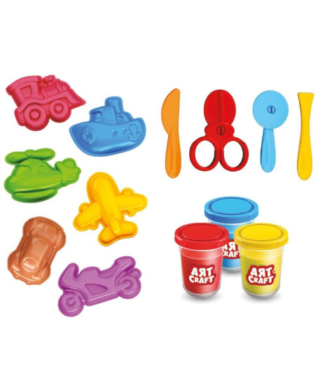 03998 Art Craft Seyahat Araçları Hamur Set 168 Gr -Fentoys 03998 Art Craft Seyahat Araçları Hamur Set 168 Gr -Fentoys