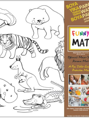 Funny Mat - Vahşi Hayvanlar 33,5x48cm Funny Mat - Vahşi Hayvanlar 33,5x48cm