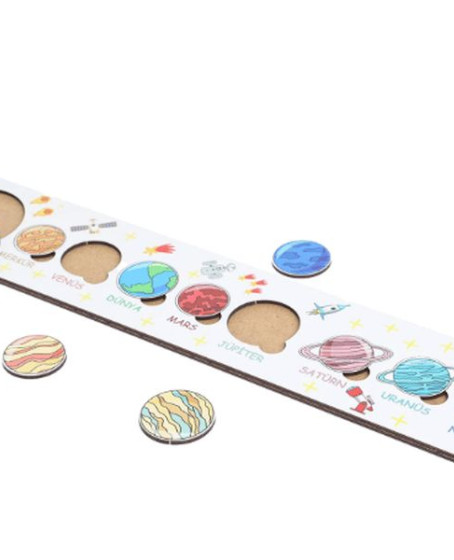 Montessori Gezegenler Puzzle