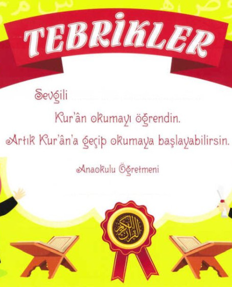 Tebrik Kartı Kuran'a Geçiş