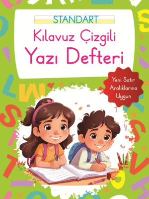 Kılavuz Çizgili Yazı Defteri Büyük Boy - Yeşil