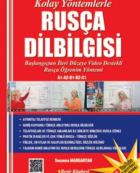 Kolay Yöntemlerle Rusça Dilbilgisi Renkli Resimli  Video destekli Karekodlu