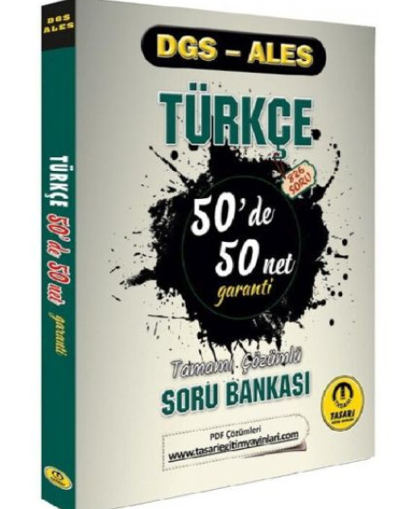 Tasarı DGS ALES Türkçe 50 de 50 Net Garanti Soru Bankası