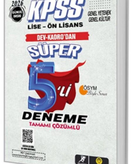 Tasarı KPSS Lise-Önlisans Süper 5li Deneme Tasarı KPSS Lise-Önlisans Süper 5li Deneme