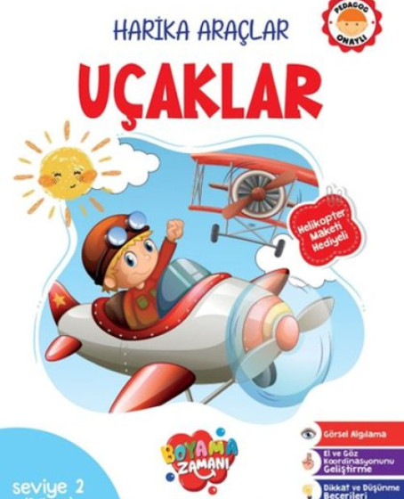 Harika Araçlar – Uçaklar Seviye 2 (3-4 Yaş)