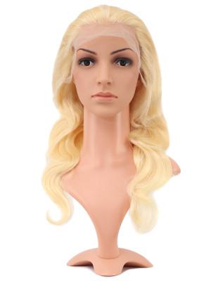 Gerçek Front Lace Dalgalı Platin Tül Peruk / 60/65cm