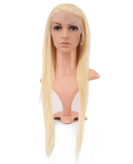 Gerçek Front Lace Düz Platin Tül Peruk / 70/75cm