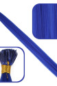 Fiber Sentetik Boncuk Kaynaklık Renkli Saç / Koyu Mavi / 100 Adet Fiber Sentetik Boncuk Kaynaklık Renkli Saç / Koyu Mavi / 100 Adet