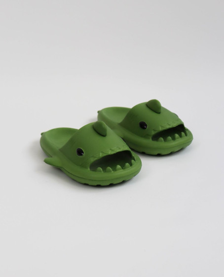 Köpekbalığı Haki Unisex Tam Ortopedik Terlik Shark Slides Köpekbalığı Haki Unisex Tam Ortopedik Terlik Shark Slides