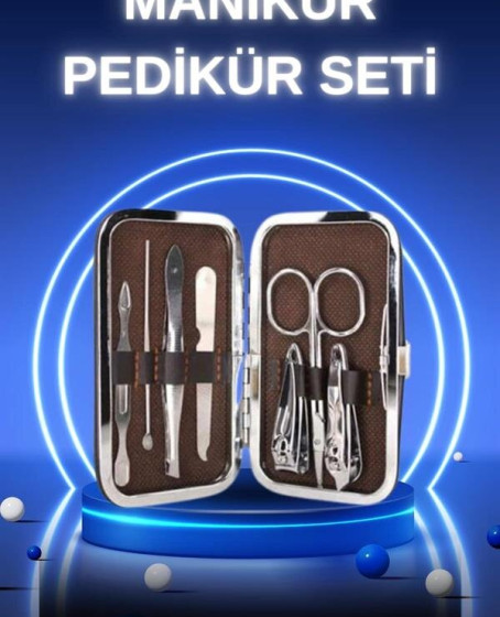 Manikür Pedikür Seti 7 Parça Tırnak Mantarı Tırnak Batığı Temizleme Taşınabilir Manikür Pedikür Seti 7 Parça Tırnak Mantarı Tırnak Batığı Temizleme Taşınabilir