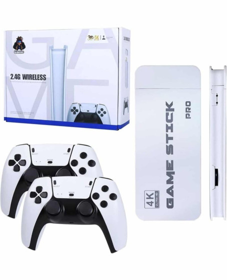Game Stick 4K Retro Çift Kollu Atari Oyunlari +20000 Oyunlu Konsol Nostalji