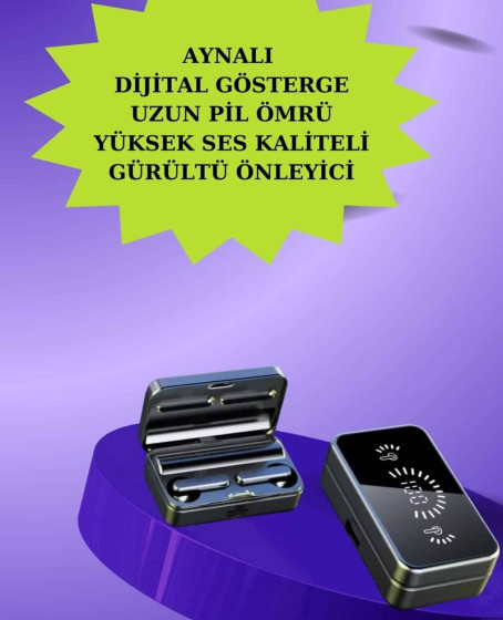 Powerbank Aynalı Bluetooth Kulaklık Ve Akıllı Saat Seti ANC Özelliği Dokunamatik Powerbank Aynalı Bluetooth Kulaklık Ve Akıllı Saat Seti ANC Özelliği Dokunamatik