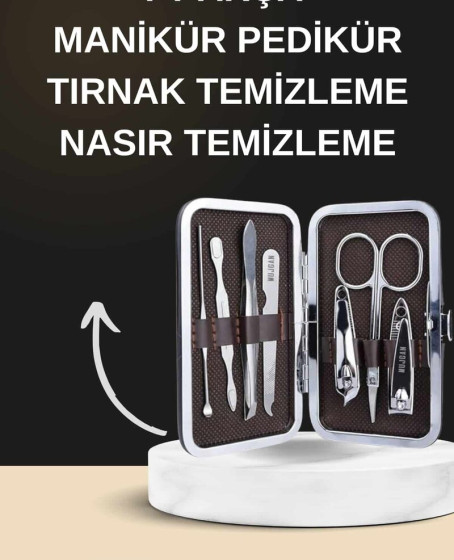 Manikür Pedikür Seti İkili Set El ve Ayak Bakımı Nasır Temizleme Protez Tırnak Çıkarma Manikür Pedikür Seti İkili Set El ve Ayak Bakımı Nasır Temizleme Protez Tırnak Çıkarma