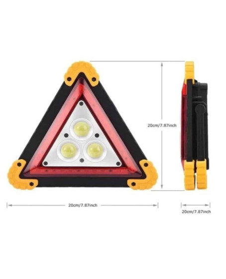 Işıklı Üçgen Reflektör Led Projektör Acil Durum Feneri Flaşör 500 Lümen Işıklı Üçgen Reflektör Led Projektör Acil Durum Feneri Flaşör 500 Lümen