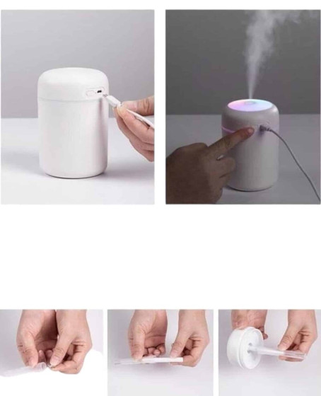 Hava Nemlendirici Ultrasonik Mini Hava Temizleyici Aromaterapi