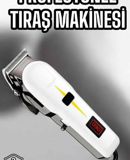 Tıraş Makinesi Profesyonel Saç Ve Sakal Kesme Milim Ayarlı Dijital Göstergeli Tıraş Makinesi Profesyonel Saç Ve Sakal Kesme Milim Ayarlı Dijital Göstergeli