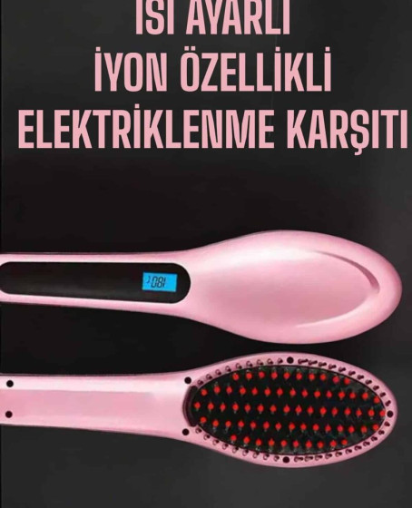 Fön Tarağı Saç Düzleştirici Sıkı Dişli Isı Ayarlı Elektriklenme Karşıtı Fön Tarağı Saç Düzleştirici Sıkı Dişli Isı Ayarlı Elektriklenme Karşıtı