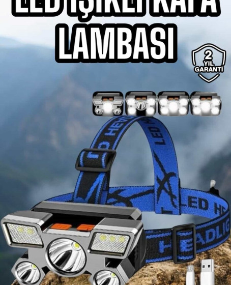 Balıkçı Kafa Lambası Led Işık 4 Farklı Mod Esnek ve Ayarlanabilir Balıkçı Kafa Lambası Led Işık 4 Farklı Mod Esnek ve Ayarlanabilir