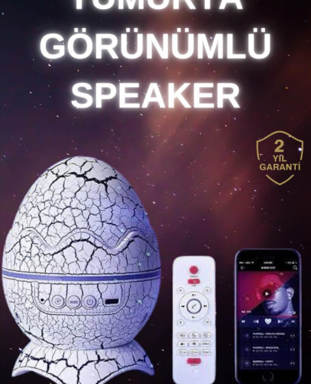 Dinozor Speaker Renk Değiştirme Projeksiyon Modu Bluetooth Hoparlör Gece Lambası