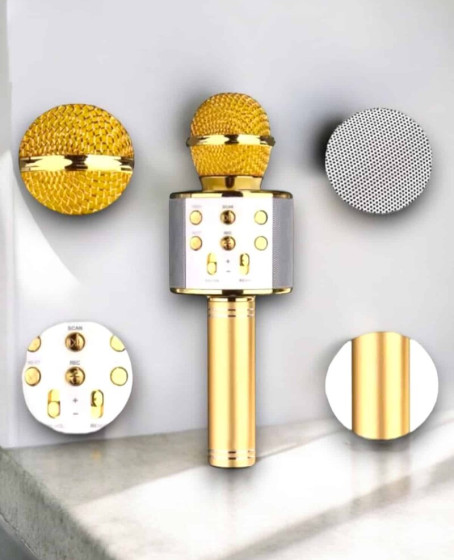 Taşınabilir Bluetooth Karaoke Mikrofon: Hafıza Kart Girişli, Etkileyici Performans Taşınabilir Bluetooth Karaoke Mikrofon: Hafıza Kart Girişli, Etkileyici Performans