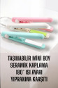 Seramik Kaplama Taşınabilir Mini Saç Düzleştirici Seyahat Dostu Tasarım Seramik Kaplama Taşınabilir Mini Saç Düzleştirici Seyahat Dostu Tasarım