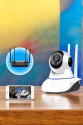 Wifi Kamera Ev Kamerası Gece Görüşlü Kablosuz Bebek Izleme Kamerası Wifi Kamera Ev Kamerası Gece Görüşlü Kablosuz Bebek Izleme Kamerası