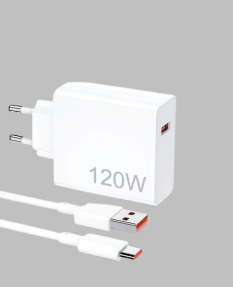 120 Watt Güçlü Hızlı Şarj Adaptörü Huawei P30 P40 Mate 20 Pro Uyumlu