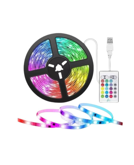 5 Metre RGB LED Şerit Kumandalı 5050 Renk Değiştiren LED Strip 5 Metre RGB LED Şerit Kumandalı 5050 Renk Değiştiren LED Strip