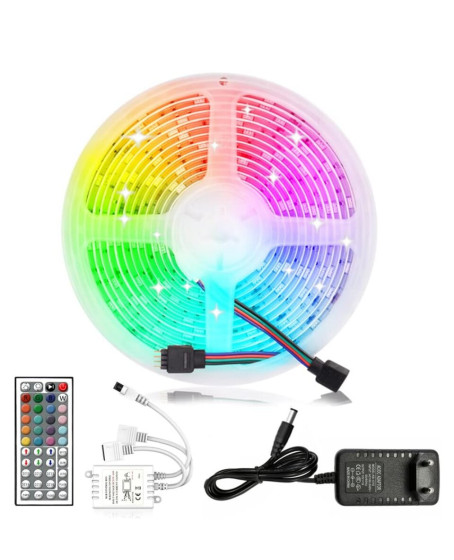 5 Metre RGB LED Şerit Kumandalı 5050 Renk Değiştiren LED Strip 5 Metre RGB LED Şerit Kumandalı 5050 Renk Değiştiren LED Strip