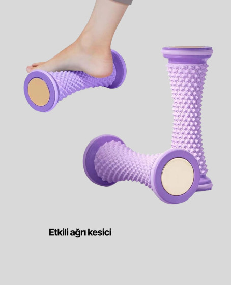 Ayak Masaj Silindiri Derin Doku Masajı Kirpi Topu Akupunktur Etkili Ayak Masaj Silindiri Derin Doku Masajı Kirpi Topu Akupunktur Etkili