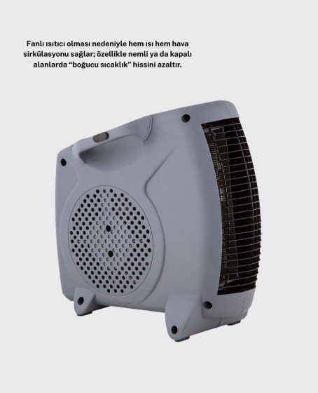Fanlı Elektrikli Isıtıcı Termostatlı Güvenli Yanmaz Plastik Gövde Fanlı Elektrikli Isıtıcı Termostatlı Güvenli Yanmaz Plastik Gövde