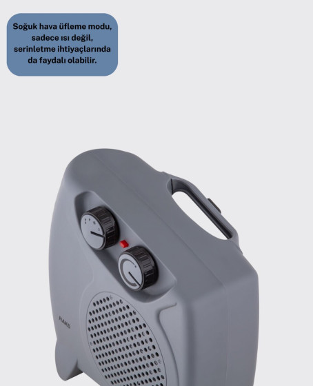 Güvenli Elektrikli Fanlı Isıtıcı Termostatlı Hızlı Isıtma Güvenli Elektrikli Fanlı Isıtıcı Termostatlı Hızlı Isıtma