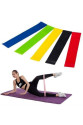 Spor Egzersiz Direnç Bandı Yoga Pilates ve Fitness Antrenman Lastiği