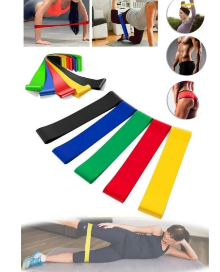 Spor Egzersiz Direnç Bandı Yoga Pilates ve Fitness Antrenman Lastiği