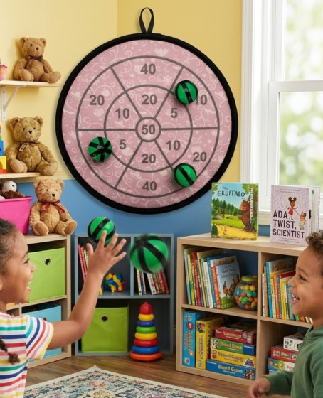 Güvenli Dart Oyunu Cırtlı Toplu Çocuk Oyuncağı Eğlence ve Beceri Seti