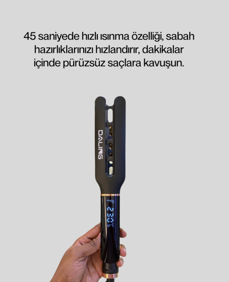 Daling Profesyonel Saç Düzleştirici Seramik Yüzey Tüm Saç Tipleri İçin Daling Profesyonel Saç Düzleştirici Seramik Yüzey Tüm Saç Tipleri İçin