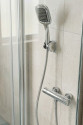 Siyah Duş Başlığı Seti Spiral Hortumlu El Duşu ve Duvar Askısı Banyo Seti