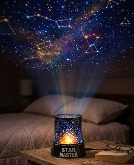 Star Projektör Gece Lambası Tavana Yıldız Yansıtan LED Işık Star Projektör Gece Lambası Tavana Yıldız Yansıtan LED Işık
