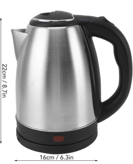 Su Isıtıcı 220 - 240 V Paslanmaz Çelik Kettle Uzun Ömürlü 2000 Watt Su Isıtıcı 220 - 240 V Paslanmaz Çelik Kettle Uzun Ömürlü 2000 Watt