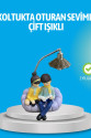 Romantik Çift Figürlü Okuyan Çift Masa Lambası Dekoratif LED Aydınlatma Romantik Çift Figürlü Okuyan Çift Masa Lambası Dekoratif LED Aydınlatma
