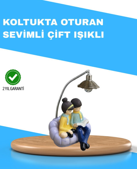 Romantik Çift Temalı Dekoratif Masa Lambası Yumuşak LED Işık Romantik Çift Temalı Dekoratif Masa Lambası Yumuşak LED Işık