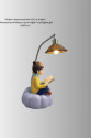 Romantik Çift Figürlü Okuyan Çift Masa Lambası Dekoratif LED Aydınlatma Romantik Çift Figürlü Okuyan Çift Masa Lambası Dekoratif LED Aydınlatma