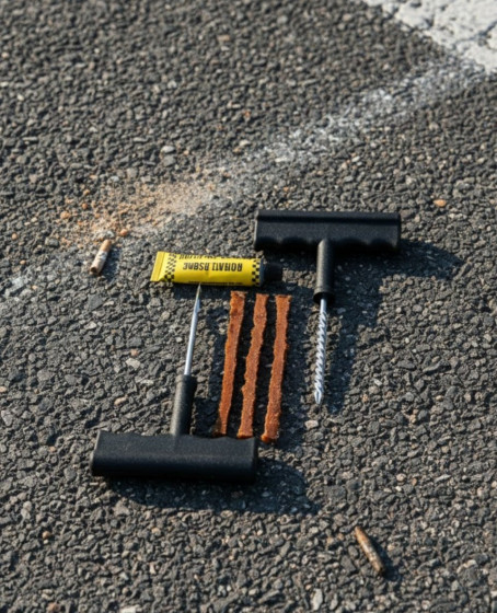 Otomobil Motosiklet Bisiklet İçin Güvenli Lastik Tamir Kiti