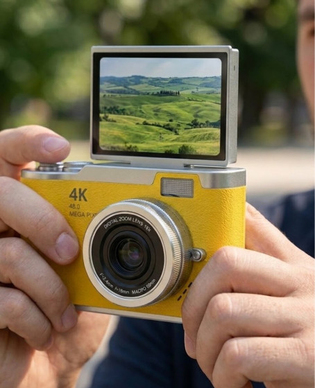 Yeni Nesil Dijital Kamera 48 MP 4K Video Zoomlu Selfie ve Vlog Kamera Yeni Nesil Dijital Kamera 48 MP 4K Video Zoomlu Selfie ve Vlog Kamera