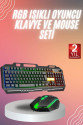RGB Işıklı Gaming Oyuncu Klavye Q Klavye Mouse Hediyeli RGB Işıklı Gaming Oyuncu Klavye Q Klavye Mouse Hediyeli